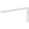 HOLZBRINK Supporto per mensola in metallo 45x20 cm HLA-B (1 pz) | Supporto per mensola lavabo da appoggio, reggimensola robusta da muro | Colore: Bianco