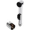 FLEXMAN Attacco per Bidet per WC, Spray per Doccia per Bidet Portatile Cromato Lucido, Ugello Piccolo Adattatore Shattaf per Lavatrice Bagno di Casa