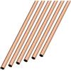 METALLIXITY Rame Tubo (3mm OD x 0.25mm Parete T x 200mm L) 6pz, Tubo Dritto in Metallo Senza Cuciture - Tubo Tondo in Rame per Casa Arredamento, Macchine, Fai-da-Te Artigianato