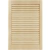 DecoMeister Porte a Lamelle in Legno 494x720 mm Confezione da 1 - Porta Lamella Pino Massiccio - Anta per Armadio a Persiana Aperta - Frontali Mobili e Antine per Guardaroba - Legno Naturale Grezzo