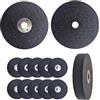 MAKA change your life quality MAKA 10 Dischi da Taglio in Fibra di Metallo, Dischi per Smerigliatrice 76mm, Diametro Interno 10mm Ideale per Tagliare Metallo, Legno, Pvc, Resina