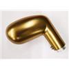 Securemme Mezza maniglia reversibile a forma di uovo con grano di fissaggio M6 finitura alluminio bronzato F4 con foro per quadro 8