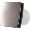 Europlast, ventola da bagno, con sensore di umidità e timer, ventilatore, silenzioso, 100 mm, inox, T100HTI.