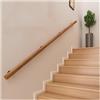 Generico Corrimano Per Scale Da 50-600cm, Ringhiera antiscivolo per scale con staffe, Kit di maniglioni di sicurezza per corridoio, villa, edificio, soffitta(250cm(2 * 125cm))