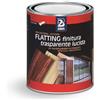 2BM Flatting Finitura Trasparente Lucida 2BM | Protezione del Legno per Interni ed Esterni | Alta Resistenza Agenti Atmosferici | No Sfoglia, Morbida, No Gocce e Colature | Fortmato da 0,75 lt.