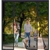 FYHDSH Tenda Zanzariera Magnetica per Porta, Zanzariera Magnetica per Porte, Zanzariera Magnetica Doppia Apertura Laterale Tenda Zanzariera Porta per Porta Scorrevole Balcone Patio,Nero-B-200x210cm