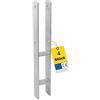 GRUNDLINE - Set di 4 supporti per pali di ancoraggio H 7 x 7 - Ancoraggio per pali - Supporto per pali per cemento - Base di supporto - Supporto per travi - Supporto per pali - Connettori in legno