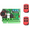 IDOR STORE Centrale Universale per CANCELLI Automatici quadro di comando 24V (bassa tensione) per motori scorrevoli motori una anta motori per porte garage S7LT + RIC + 2 Radiocomandi (con Radiocomandi)