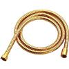 NORAZE Oro 60cm-200cm Tubo Flessibile Doccia Flessibile In Acciaio Inossidabile Doppia Chiusura Con (Color : Gold, Size : 120cm)