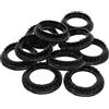 Yardenfun 10 Pezzi Anello Paralume E26 in Plastico Nero per Presa Lampada Funzione di Sicurezza Migliorata per Camere da Letto e Soggiorni