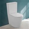 Inbagno Wc Filomuro Monoblocco Con Tornado Senza Brida E Scarico A Parete O Pavimento - Incluso Di Copriwc Rallentato Soft-Close, Cassetta Di Scarico E Fissaggi, Linea KLAN