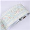 GouieRylin Carta da parati autoadesiva per bordo del bagno, impermeabile, bordi per pareti della cucina, in PVC, rimovibile, bordo delle piastrelle fiore verde 10.6cm X 500CM