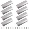 MOROBOR Finger Edge Pull, 8 PCS maniglia nascosta stile moderno maniglia del cassetto, in lega di alluminio invisibile maniglia armadio per hardware del mobile, 120 mm/nichel spazzolato