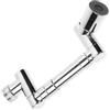 Artibetter Prolunga per Rubinetto Girevole Aeratore Antispruzzo, Adattatore Regolabile per Lavello Cucina e Bagno, Uscita Acqua Rotante Estensibile per Pulizia Versatile