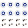 BBTISG Set di 8 Rulli per Doccia, 29mm Ruote e Cuscinetti Box Doccia, Rotelle con Vite, Ricambi per Porte Scorrevoli