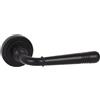 domino LofT-R Black - Maniglia per porta della stanza, porta dell'ufficio, cantina e porta interna, in Znal, colore nero