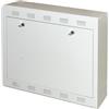 LINK box a muro LKDVR6 per sistemi di videosorveglianza, audio, reti, NVR e DVR con attacco VESA 75x75 o 100x100 in acciaio grigio chiaro RAL7035 dimensioni 18x54x16 cm 1 unità