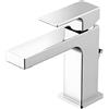 Generic GATTONI Miscelatore Lavabo Kubik Small con Scarico Cromo