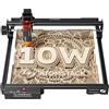 ATOMSTACK A10 Pro V2 Incisore Laser 10W, Taglierina Laser di Alta Precisione 0,06mm, Area di Lavoro 400×400mm, Incisione & Taglio ad Alta Velocità, Schermo Magnetico, Supporto Atomstack App