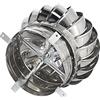 Generic Comignolo Girevole in Acciaio Inossidabile, Cappello Eolico per Canne Fumarie e Camini, 75 110 160 200 300 400 500 mm Tappo Antipioggia per Tetto per Tubo di Scarico Fumi(100mm/4in)