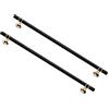 FEEIMOL 2 Pezzi Maniglie per Mobili da Cucina 320mm Maniglie Nero Oro Maniglie T Bar per Armadio in Lega di Zinco Maniglie Cassetti