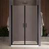 Taco Box doccia nicchia 80 cm porta due battenti H200 cm cristallo 8mm profilo NERO OPACO ELDA