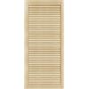 DecoMeister Porte a Lamelle in Legno 494x1100 mm Confezione da 1 - Porta Lamella Pino Massiccio - Anta per Armadio a Persiana Aperta - Frontali Mobili e Antine per Guardaroba - Legno Naturale Grezzo