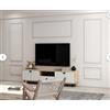 Led Mall Home Kit Boiserie DUBLINO in Duropolimero - Pannelli Decorativi per Pareti - Facile da Montare - Pacchetto di Boiserie già tagliate (NON UNITE)