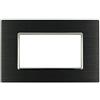 SANDASDON Placca Luxury 4M In Metallo Satinato Compatibile Con Bticino Axolute
