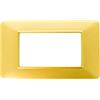 A2ZWORLD Placche Compatibile Con Vimar Plana, Placche Da 4 Moduli/Posti, Colore Oro Lucido