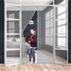WEIZON Zanzariera Magnetica per Porte 100 x 270 cm Tenda Porta Magnetica Punch 0 Prevent flying into foreign objects per porte da balcone cantine terrazze Facile Da Installare - Grigio A