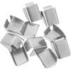 Homoyoyo 10 Pezzi Fibbia della staffa divisoria clip per ripiano clip per ripiani clip mensola supporto per scaffale reggipiani in metallo pioli per mensole in metallo ferro da stiro Silver