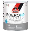 Boero HP satinato smalto all'acqua ad altissime prestazioni Barriera antisporco ed antigraffio. Ottimo per verniciare ferro, legno, plastica, PVC, lamiera zincata etc.