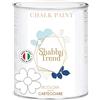 GENERICO SHABBY TREND® CHALK PAINT Pittura Shabby Chic BIANCO Vintage Mobili Pareti Extra Opaca 120 VARIANTI (375ml)