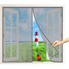AIPPEI Zanzariera A Chiusura Automatica, 65x130 cm Tende per Finestre Francesi di Maglia, Chiuso Automaticamente Pieghevole Rete, Conveniente per Bambini E Animali Domestici, Grigio P