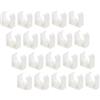 LIFKOME 20 Pezzi Staffe di Montaggio per Motore Dc in Plastica Bianco, Leggere a Forma di U, Perfette per Motori R260 in Modellismo e Giochi
