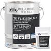 WO-WE Vernice per piastrelle Bagno Cucina Pittura Resina Pareti Pavimenti W712 Bianco perla - 5Kg