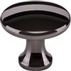 SOTECH 10 x SO-TECH® Pomello per Mobile DENISE Cromo Nero Ø 29 mm - il Design incontra la Funzionalità - Pomello Maniglia per