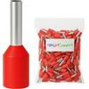 MARKETCONNECT Sez. 35 mmq - Lung. 25/39 mm - 50 pz - Rosso DIN 46228-4 - Unipolare Capicorda