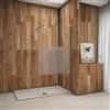 AICAit AICA Parete Doccia 70x200cm Con Fissa Walk In Vetro 8 MM Trasparente Con Barra Stabilizzatrice Regolabile 73-120cm