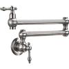 OUTFYT Rubinetto Fissato Al Muro, Pot Filler Doppio giunto Beccuccio Pieghevole Estensibile Braccio oscillante Parete Rubinetto da cucina in ottone Foro singolo Rubinetto for lavello da cucina a due maniglie