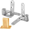 Lpoppcx Ferramenta per Porte Nascoste, 2 Pezzi Cerniera Pesante Per Ante Mobile, per Albero di Rotazione da 270 Gradi Ferramenta per Libreria, per Casa Capannone Negozio Scaffale Armadio