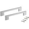 inferramenta Set Maniglia per Mobili in Cromo Satinato | Design Moderno e Minimal | Disponibile in Varie Misure (2, 160 mm)