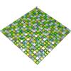 conwire mosaico piastrelle di rete quadrata Crystal/acciaio Mix verde mosaico di vetro traslucido trasparente 3d