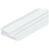 Gedotec - Guarnizione per porta di casa, 12 mm, in silicone, bianco - DS 112a, guarnizione in silicone con larghezza di scanalatura da 4 a 5 mm, guarnizione in gomma morbida,