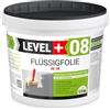Level Plus 08 Pellicola liquida per bagno, doccia e cucina, pellicola sigillante sotto piastrelle su calcestruzzo, intonaco e massetto, sigillante composito impermeabile per interni, pronto all'uso ed