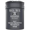 WO-WE Vernice Metallo 3 in 1 Smalto Antiruggine a solvente Ferro W908 Marrone rosso - 5L