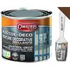 Owatrol DECO Vernice Smalto protettivo, Primer antiruggine, perfetto per Ferro (anche zincato), Legno, PVC, Plastica, Tegole. Finitura Lucida (0,75 Lt, Marrone RAL 8028)