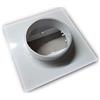 La Ventilazione placca per passaggio a muro in ABS Ø 100-120x60mm per tubi aerazione cappa