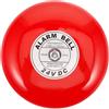 BAZEITFLOW Campanello di Allarme a 24v Rosso in Ferro per Uso Industriale Segnalazione ad Alto Volume e Promemoria Rapido per Emergenze